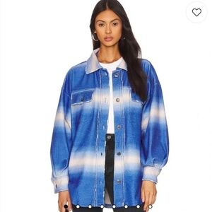 FREE People blue printed, Ruby Shacket.
